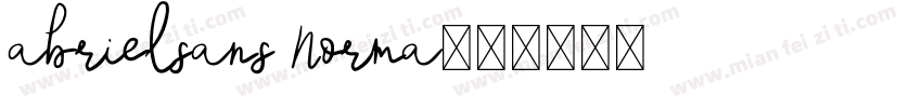 abrielsans Norma字体转换